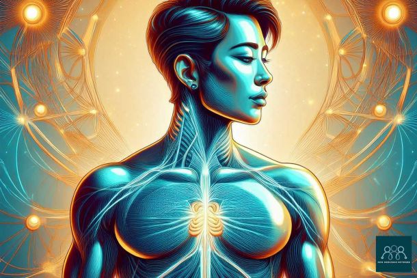 Illustration representing the vagus nerve and nervous system regulation